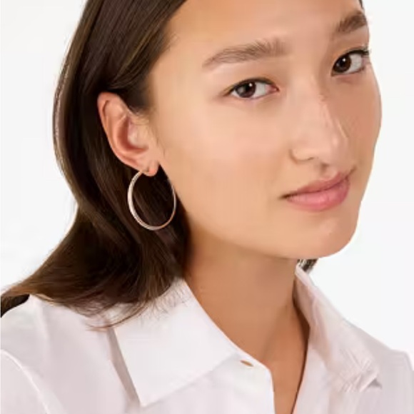 Kate Spade Silver Ring It Up Hoops - Picture 2 of 3